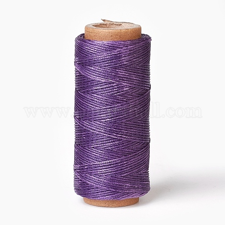ポリエステルワックスコード  暗紫色  1mm  約54.68ヤード（50m）/ロール YC-R006-123-1