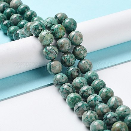 Chapelets de perles en chrysocolle naturelle G-C093-A01-03-1