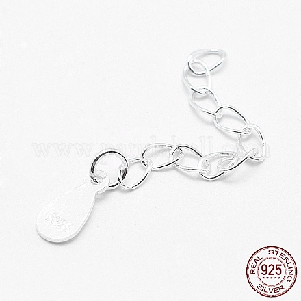 925 Sterling Silver Extender Chains STER-F032-11S-1