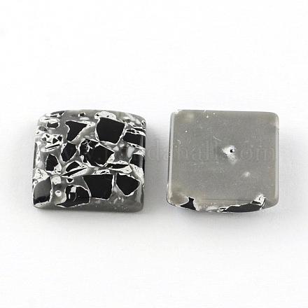 Imitation Gemstone Resin Square Cabochons CRES-S282-20mm-01-1