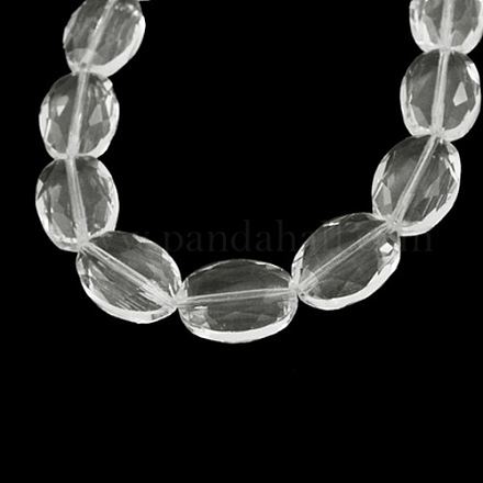 Transparent Glass Beads Strands X-GC12X16MMY-01-1