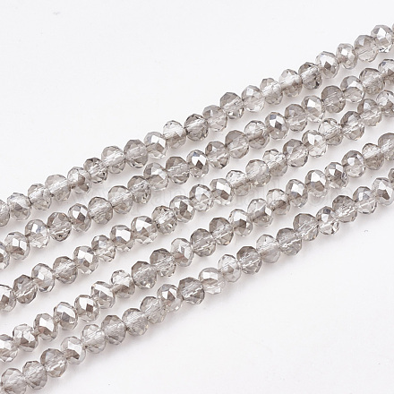 Placcare trasparente perle di vetro fili EGLA-S171-02B-04-1