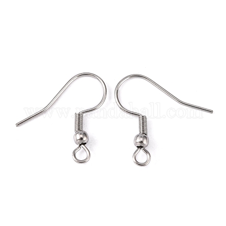 316 Surgical Stainless Steel Earring Hooks STAS-O032-01-1