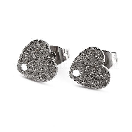 Accessoires de puces d'oreilles en 304 acier inoxydable EJEW-O104-07P-1