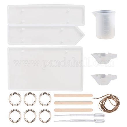 Kits de moule en silicone de plaque de porte bricolage DIY-TA0008-32-1