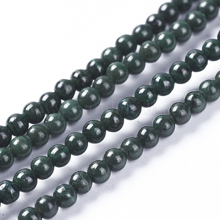 Natur Malachit Perlen Stränge G-G803-18-3mm-1