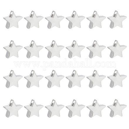 BENECREAT 24Pcs 925 Sterling Silver Beads STER-BC0001-99-1