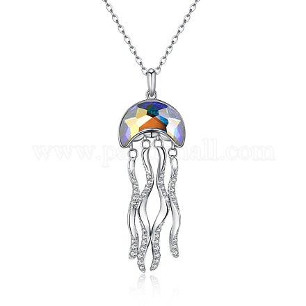 925 подвесные стерлингового серебра ожерелья SWARJ-BB34034-1