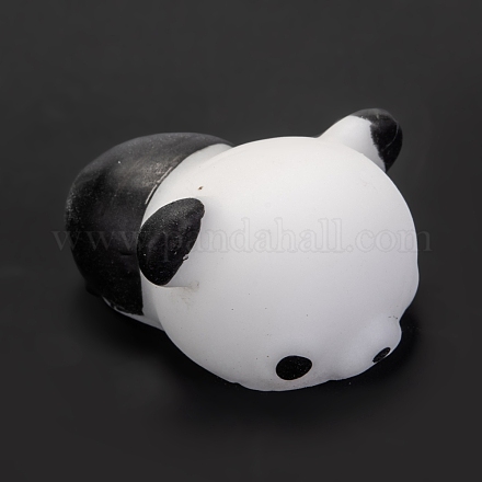 パンダの形のストレスおもちゃ  面白いそわそわ感覚玩具  ストレス不安解消のために  ホワイト  37x32.5x16.5mm AJEW-H125-30-1