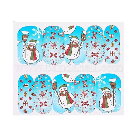 Рождественская серия ногтей стикер с полным покрытием MRMJ-Q058-2133-1