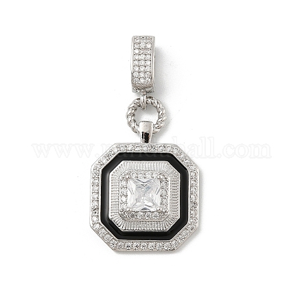 Латунные микро проложить кубического циркония подвески KK-U047-05P-1