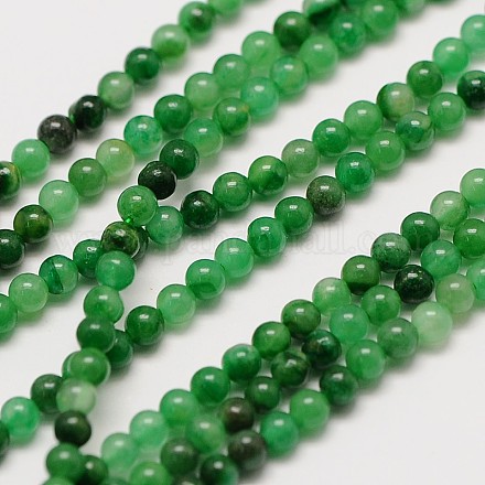 Natürliche grüne Jade Perle Stränge X-G-A130-3mm-M06-1