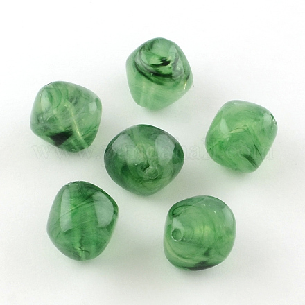 Bicone Imitation Gemstone Acrylic Beads OACR-R024-11-1