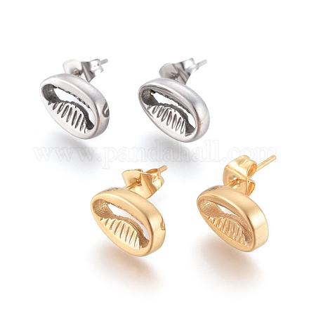 304 Stainless Steel Stud Earrings EJEW-I235-11A-1