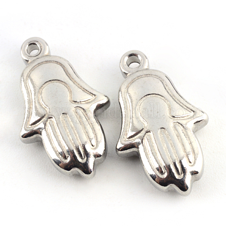 Hamsa main / main de fatima / main de miriam 201 pendentifs en acier inoxydable STAS-Q192-62-1