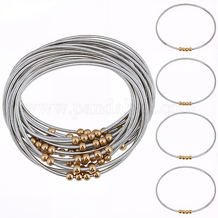12 Chaînes De Bracelet Réglables Argent - Acier Inoxydable Avec Fermoir Et Extension Pour DIY