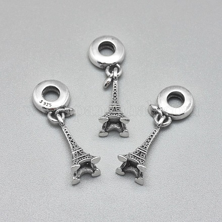 925 Sterling Silver European Dangle Charms STER-I019-50AS-1