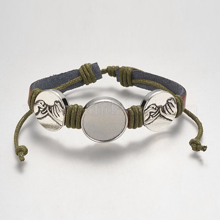 Genuine Cowhide Bracelet Making MAK-I007-11AS-C-1
