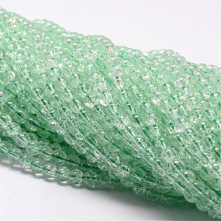 Synthetic Crackle Quartz Beads Strands CCG-K001-10mm-08-1