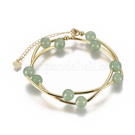 Les bracelets d'enveloppe agate naturelles BJEW-E284-04A-1