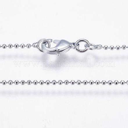 Rack Plating Brass Chain Necklaces MAK-G002-06P-C-1