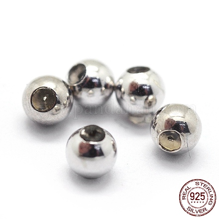 925 perlina con tappo in argento sterling placcato rodio STER-I016-106C-P-1