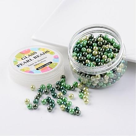 Glass Pearl Bead Sets HY-JP0001-02-D-1