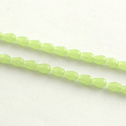 Imitation Jade Glass Beads Strands GLAA-Q042-25-1