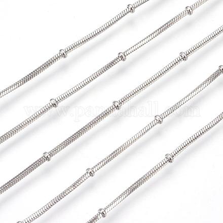 304 Stainless Steel Square Snake Chains CHS-L017-19P-1