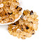 Transparent Acrylic Beads, Nuggets, Two Tone, Goldenrod, 10~14.5x7~11x4.5~6mm, Hole: 1.4mm, about 1256pcs/500g