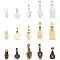 Alloy Glue-on Flat Pad Bails for Pendant Making, Mixed Shapes, Mixed Color, 140x108x30mm