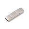 304 Stainless Steel Snap Lock Clasps, Rectangle, Stainless Steel Color, 29.5x8x6mm, Hole: 6x2.5mm