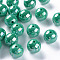 Opaque Acrylic Beads, AB Color Plated, Round, Medium Aquamarine, 20x19mm, Hole: 2~3mm, about 111pcs/500g