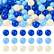 Opaque Acrylic Beads, Round, Light Sky Blue, 11.5~12mm, Hole: 1.8mm