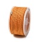 Polyester Braided Cord, Goldenrod, 2mm, about 21.87 Yards(20m)/Roll