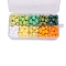 10 Grids 10 Colors Wax Granule Set, Sealing Wax Particles Kits for Retro Seal Stamp, Star, Mixed Color, 125x65mm