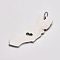 Non-Tarnish 304 Stainless Steel Pendants, with Jump Rings, Map of California, Stainless Steel Color, 30x10.5x1mm, Hole: 3mm