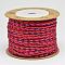 Braided Nylon Cord, Macrame Woven Rope, for Jewelry Making String Knitting Craft, Colorful, 2mm, about 20yards/roll