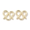 Brass S-Hook Clasps, M Clasps, Real 14K Gold Plated, 8.5x6.5x0.8mm