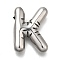 304 Stainless Steel Pendants, Letter Charm, Anti-Tarnish, Letter K, 20.5x15x5mm, Hole: 3.4x2mm