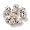 CCB Plastic Beads, Flower Bud, Platinum, 9x10.3mm, Hole: 2mm