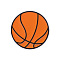 Sports Themed Enamel Pin, Alloy Brooch for Backpack Clothes, Basketball, 24mm
