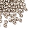 10G Opaque Colours Glass Seed Beads, 2-Hole, Oval, Pale Goldenrod, 5.5x4x2.5mm, Hole: 1mm