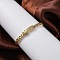 Rack Plating Brass Micro Pave Cubic Zirconia Hinged Bangles, Lead Free & Cadmium Free, Virgin Marry, Real 18K Gold Plated, Inner Diameter: 2-3/8x2 inch(6.15x5.05cm)