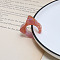 Acrylic Cuff Rings for Women, Rectangle, Light Coral, 24x26mm