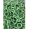 Natural Green Aventurine Finger Rings, Inner Diameter: 17~20mm