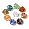 Transparent Lampwork Beads, Flower, Mixed Color, 15x6mm, Hole: 1mm, about 38pcs/100g
