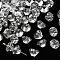 K9 Glass, Imitation Austrian Crystal Beads, Grade AAA, Faceted, Diamond, Clear, 7x5mm, Hole: 0.9~1mm