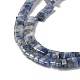 Perles de jaspe tache bleue naturelle G-Z045-A08-01-4