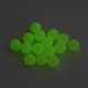 蓄光アクリル丸ビーズ  暗闇で光る  淡緑色  6mm  穴：1.5mm  約4500個/500g LACR-R002-6mm-01-4